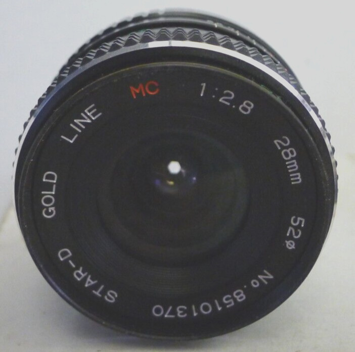 Star-D Gold Line MC 28mm 1:2.8 Lens for Pentax KR +1 End Cap