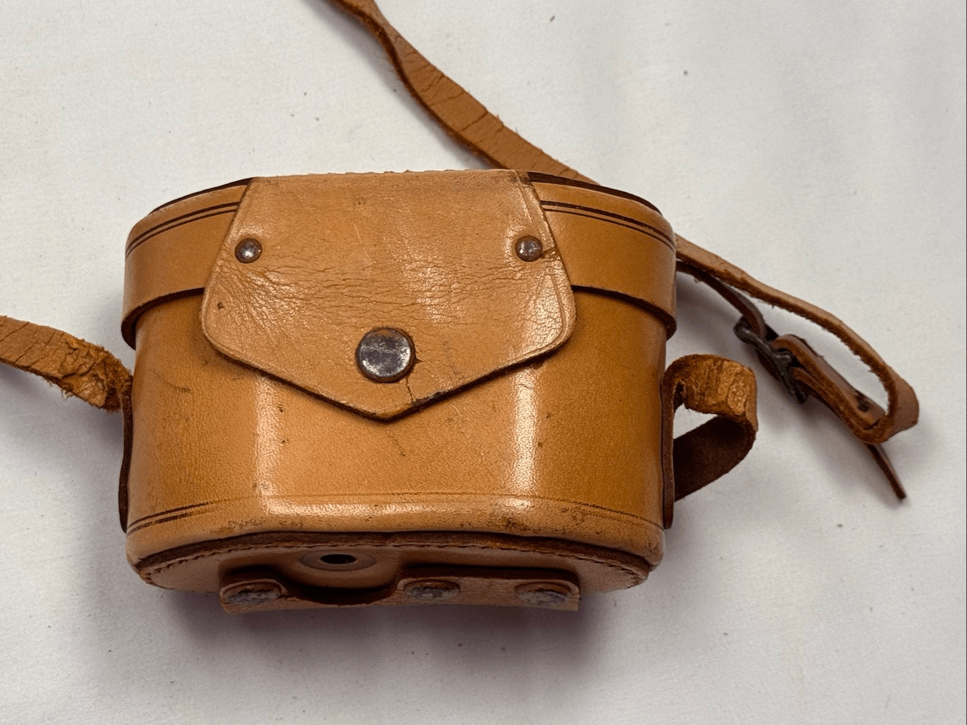 Vintage Bolsey Leather Case for Bolsey B2 – 35mm Camera/Light Brown