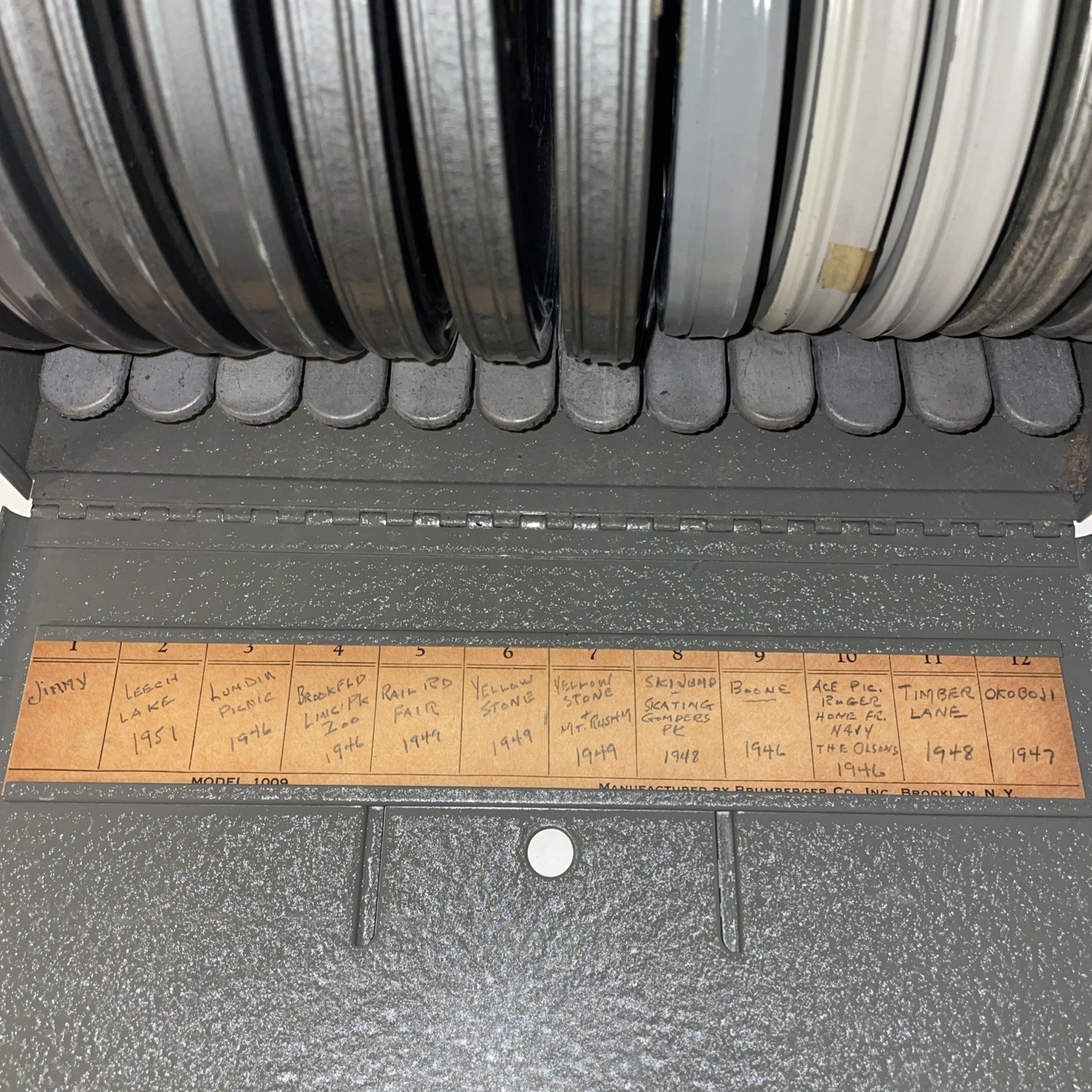 Brumberger Metal Case For 12 Reels – 5″ & 6″ Reel Canisters Included – No Reels