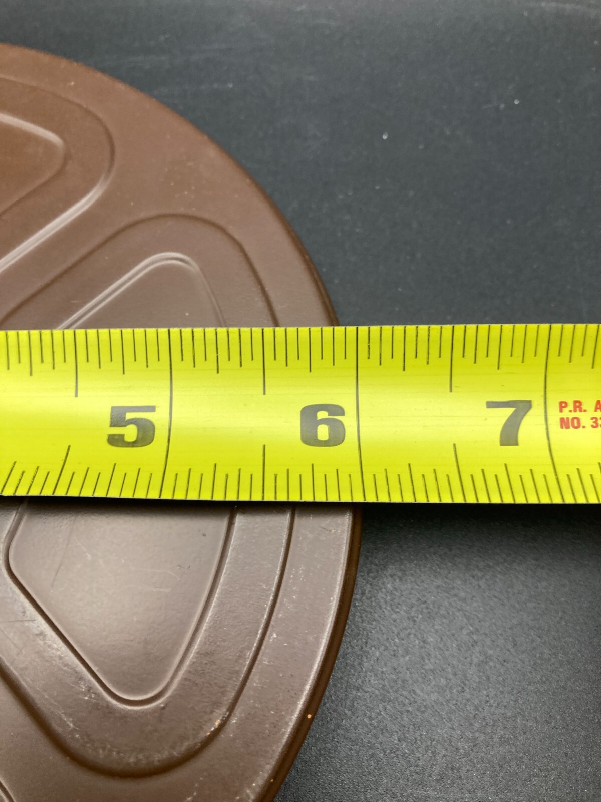 Vintage GB Brown Metal Film Can Canister 6″ Diameter