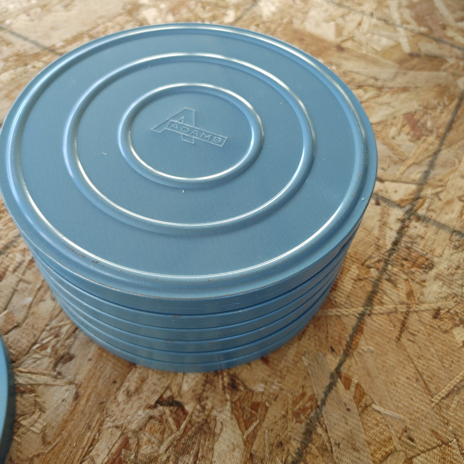 Vintage 8mm / Super 8 Film Reel Storage Case 12 × 7″ and 2×5″