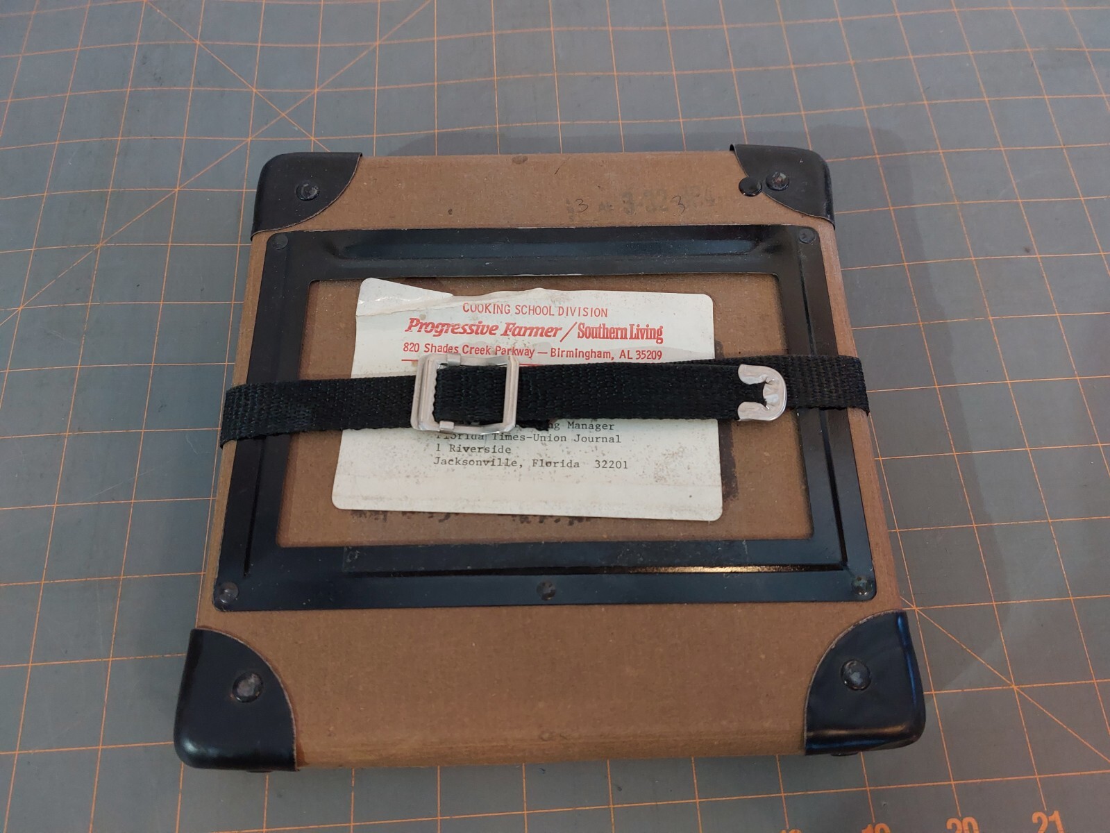Vintage Film Reel Shipping Box “Cooking up sales down south” Farmer Southern