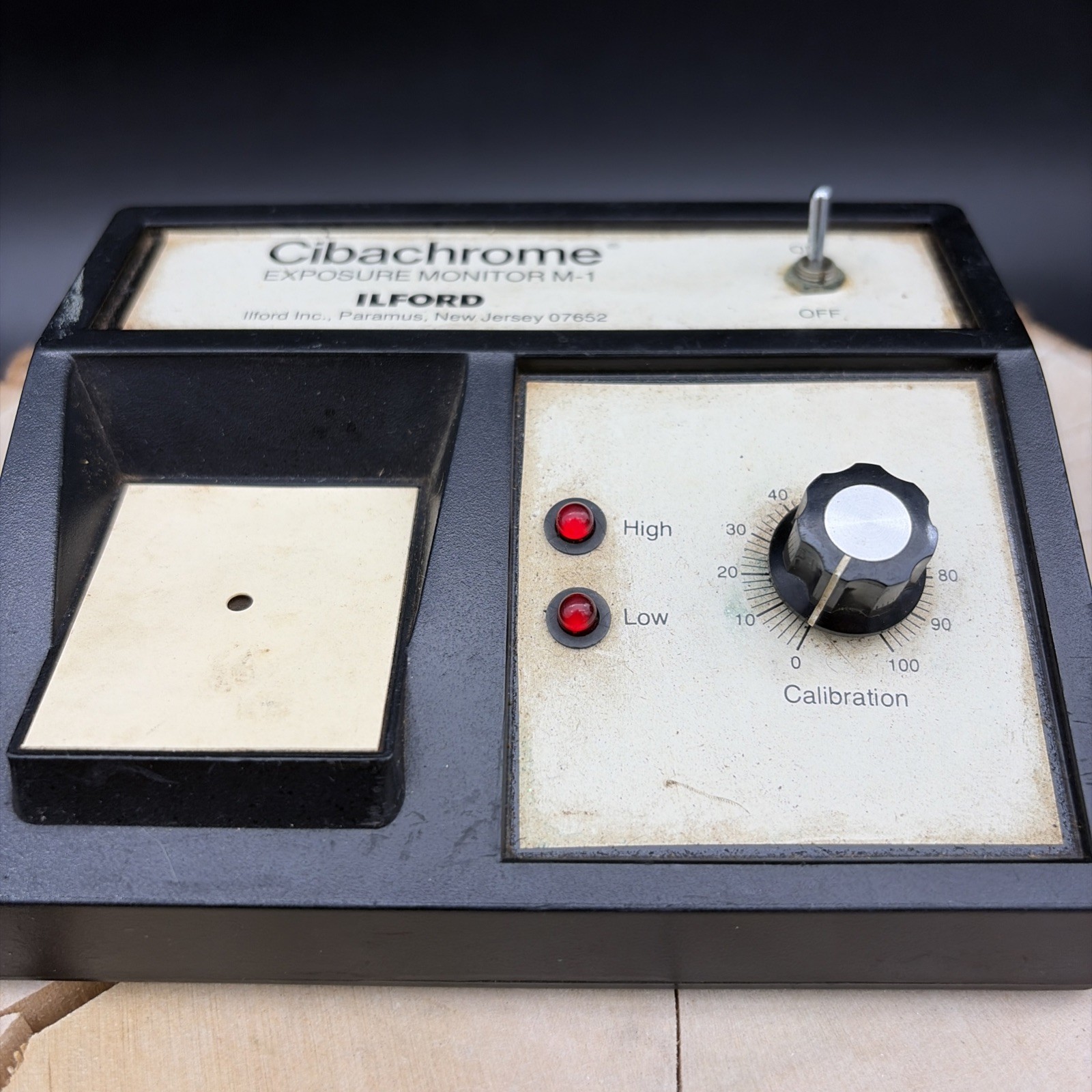 Vintage ILFORD Cibachrome Exposure Monitor M-3 Black & White Made In USA Powers