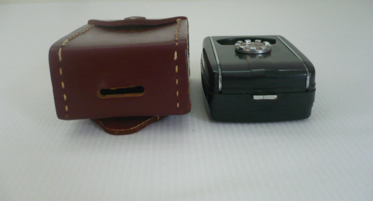 Vintage GE Mascot Exposure Meter w/Leather Case PR-30 Works