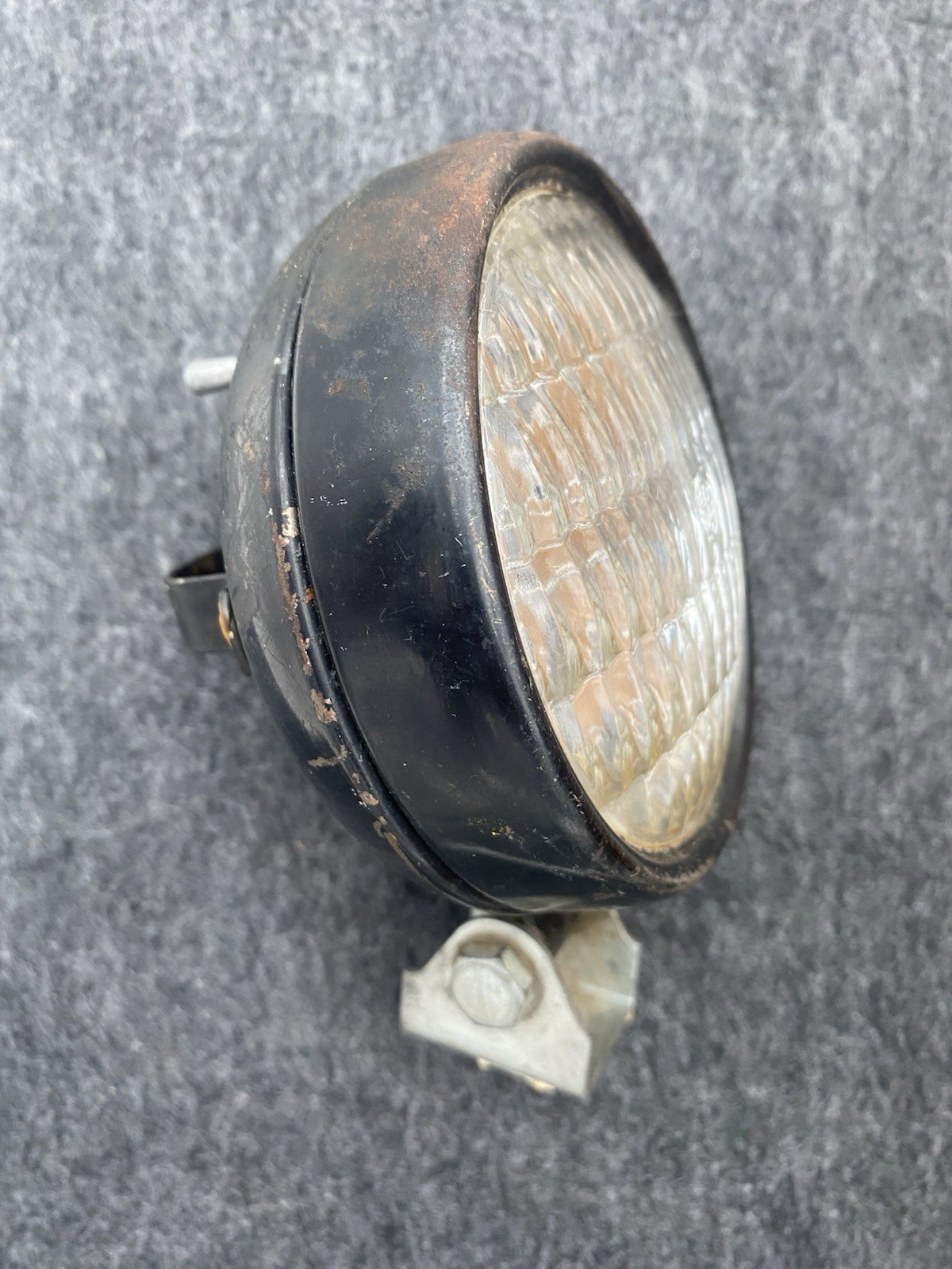 Vintage Untested Work Light Spotlight Mountable GE Bulb Lens Parts/Repair
