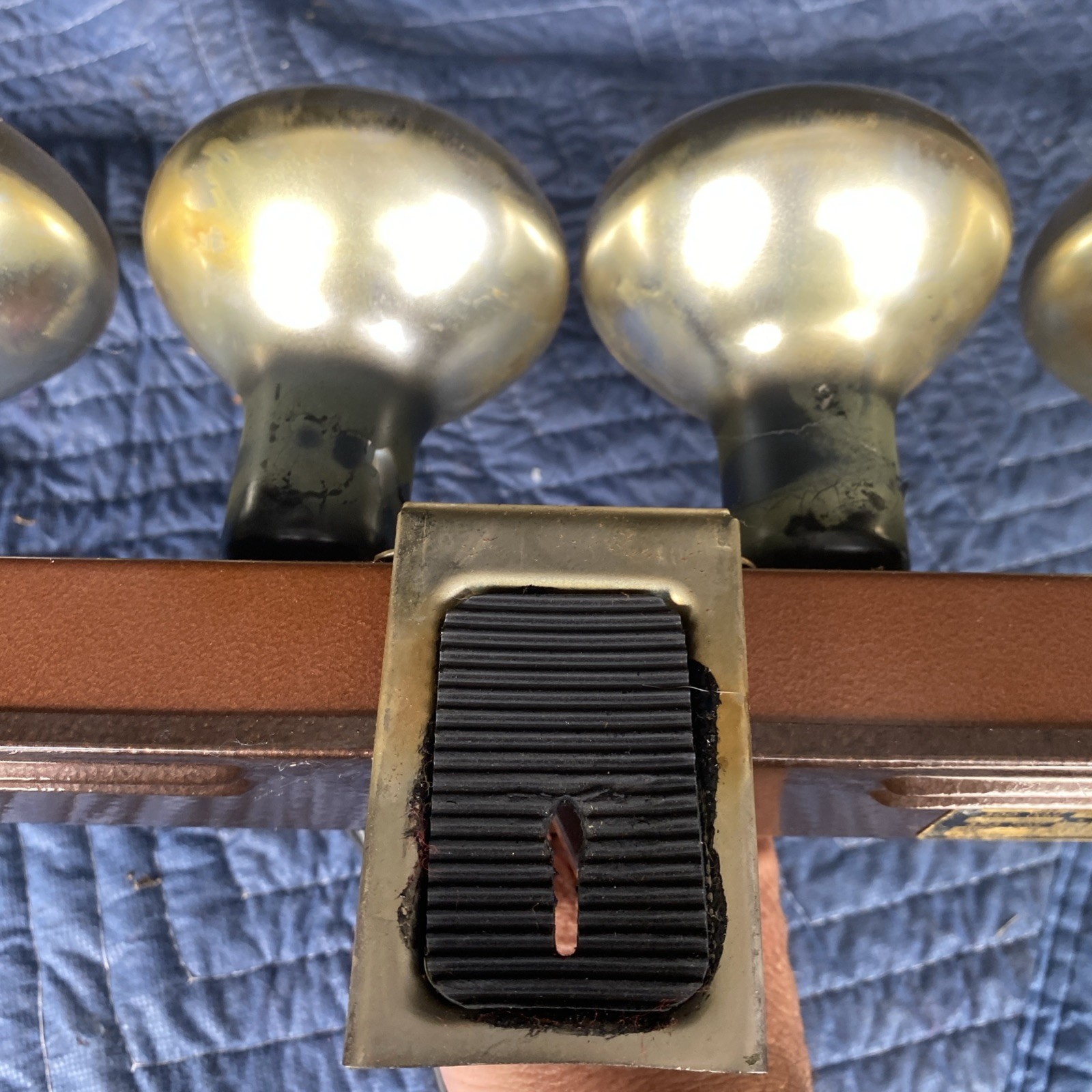 Vintage ACME MOV-E-LITE 4 Lamp Light Bar 14-3/4″ Tested Working