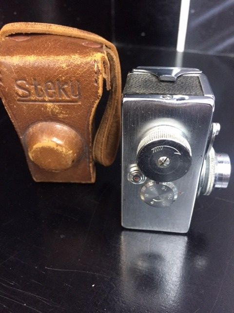 Steky I 16mm Sub-Miniature Camera w/ 2.5cm f/3.5 Lens & Case E.P. Marks Japan