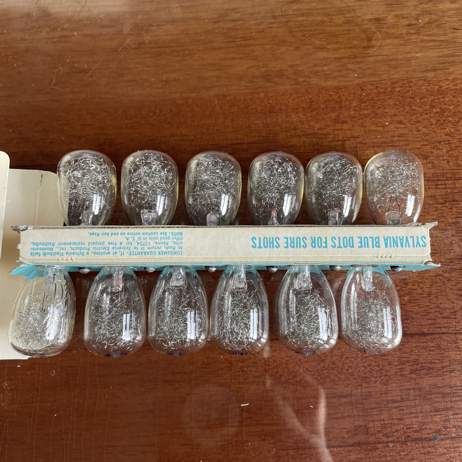 SYLVANIA Blue Dot FLASHBULBS M3 Original Box 12 Clear Bulbs Vintage