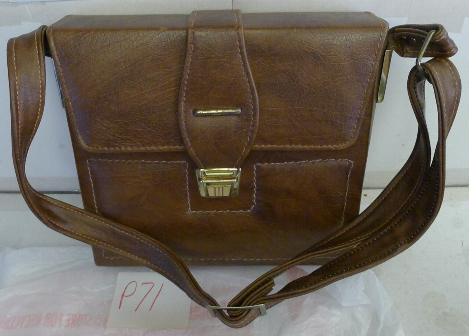 Camera Compartment Case for Polaroid Folding SX-70 Tan Camera & Accessories P71