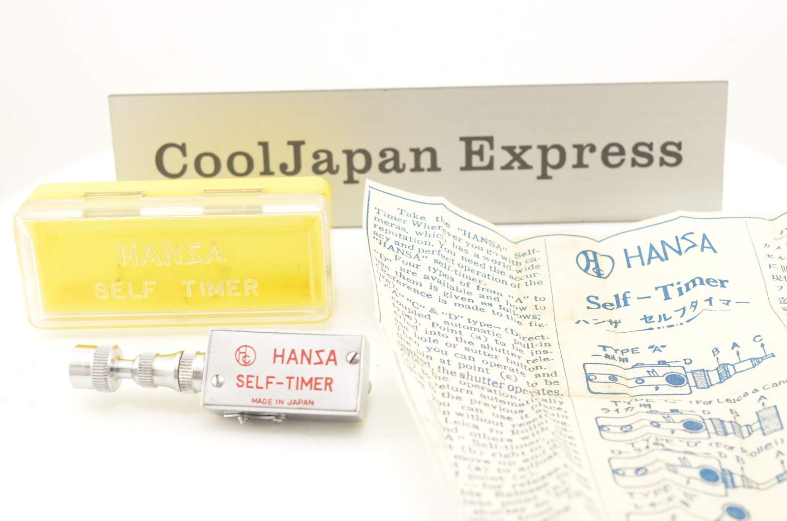 HANZA Self Timer Mechanical Shutter Release For Film Camera from JAPAN #3334