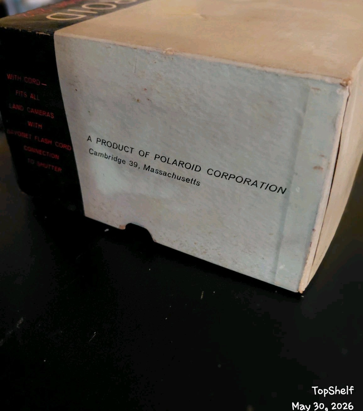 Vintage Polaroid Wink-Light Model 252 Flash Attachment with Original Box& Papers