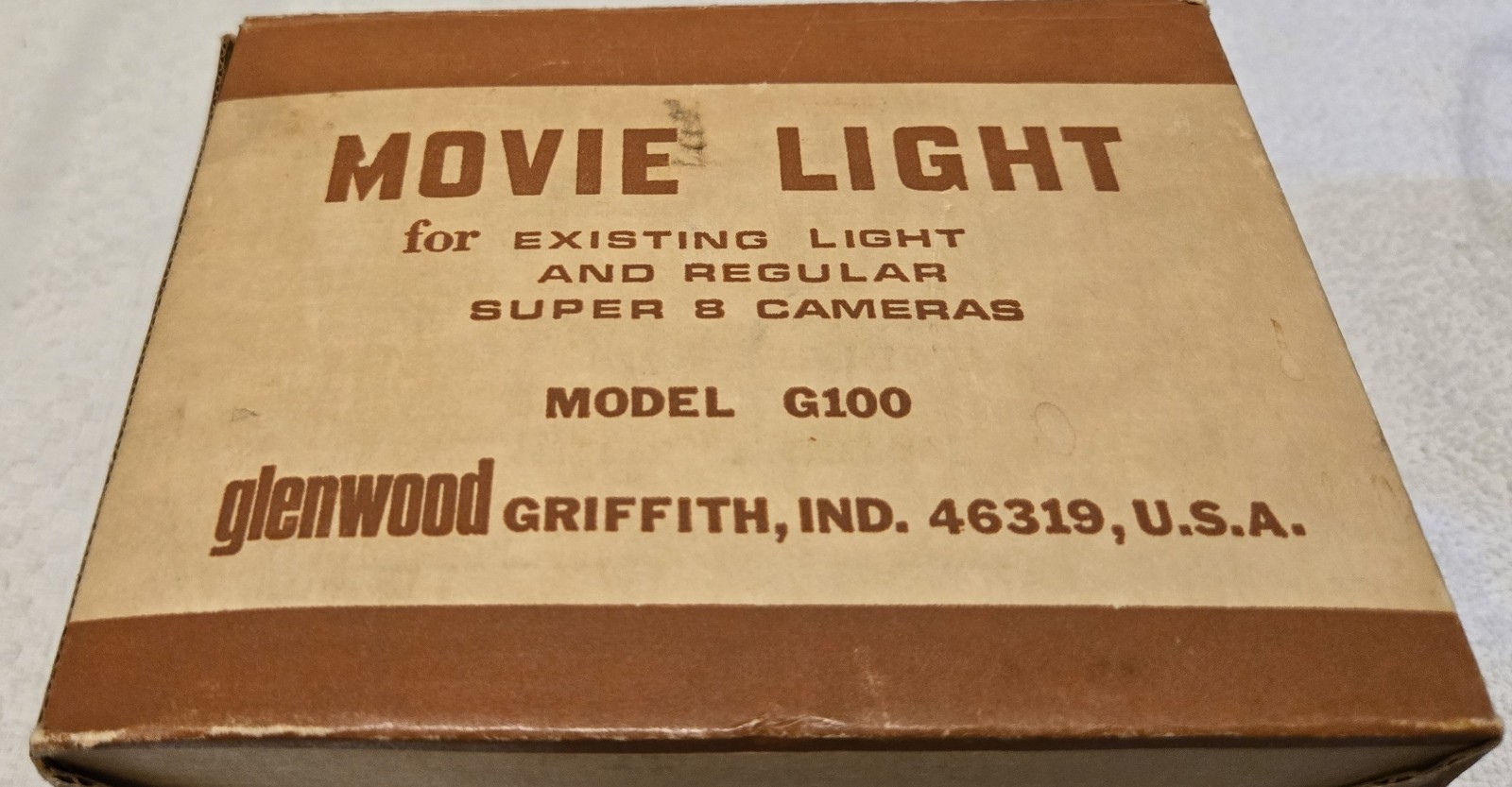 Glenwood G100 Vintage Movie Light Working with original box