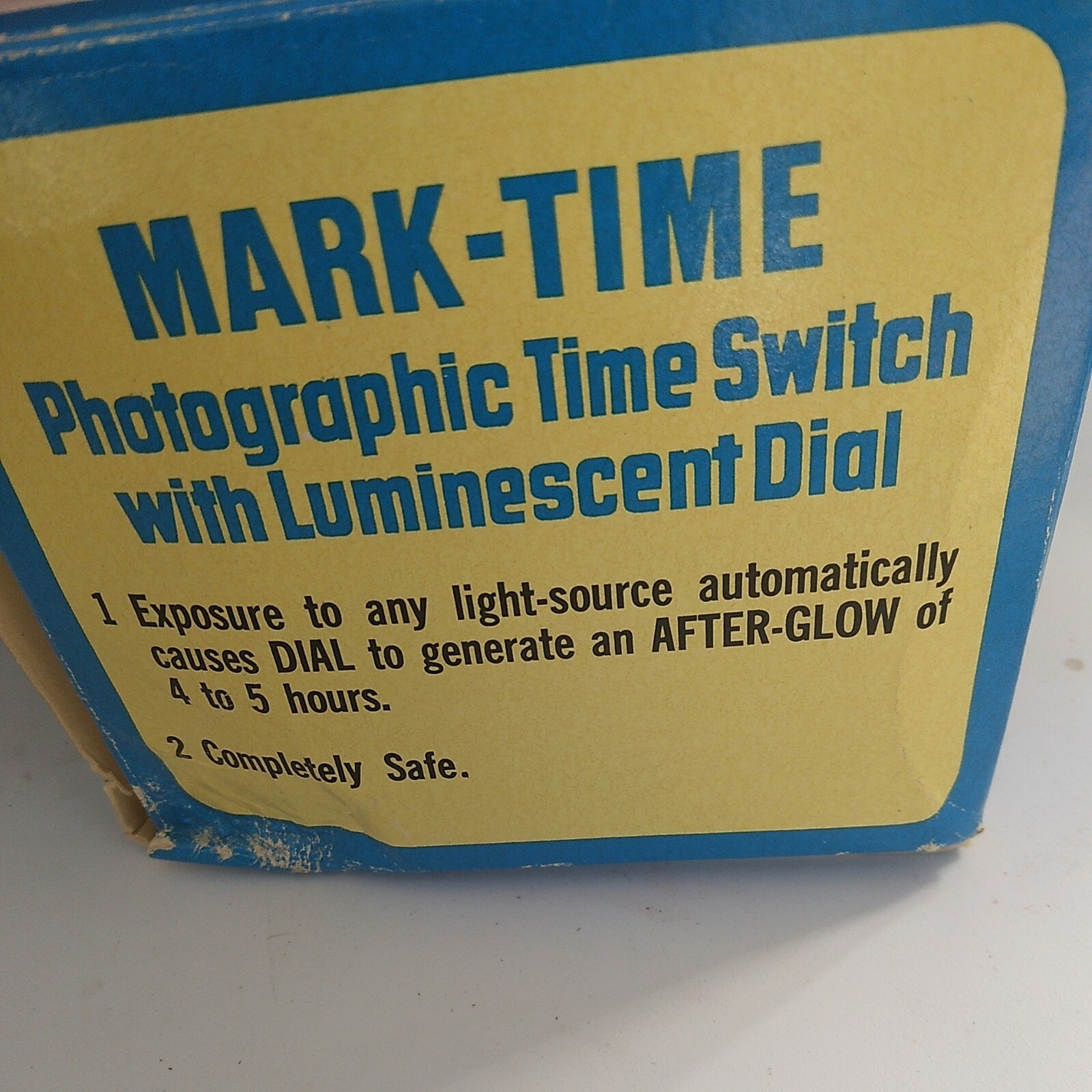 Vintage MARK-TIME PHOTOGRAPHIC TIME SWITCH w/ LUMINESCENT DIAL CAT# 78180 NOS