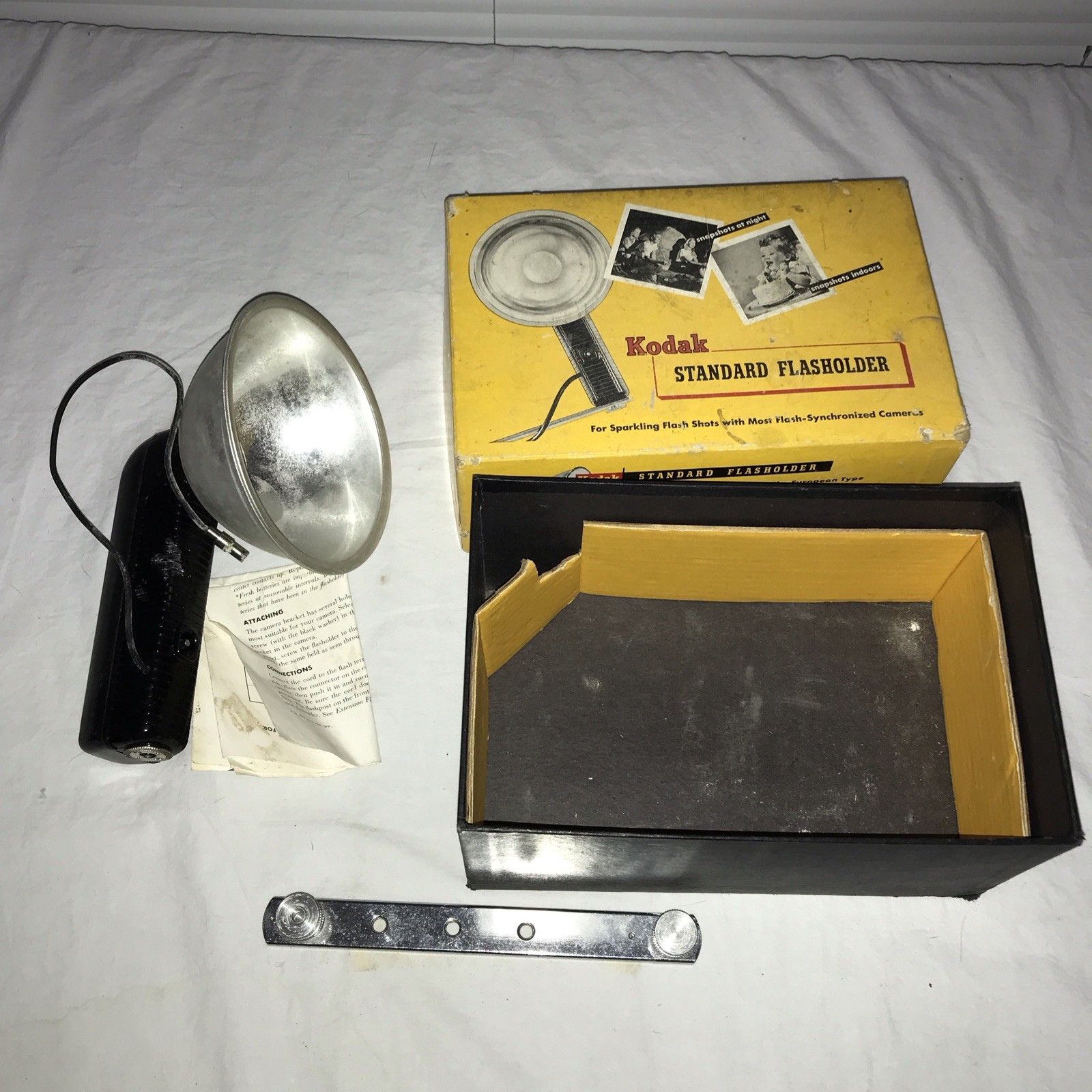 Vintage Kodak Standard Flasholder! In Box! With Instructions!