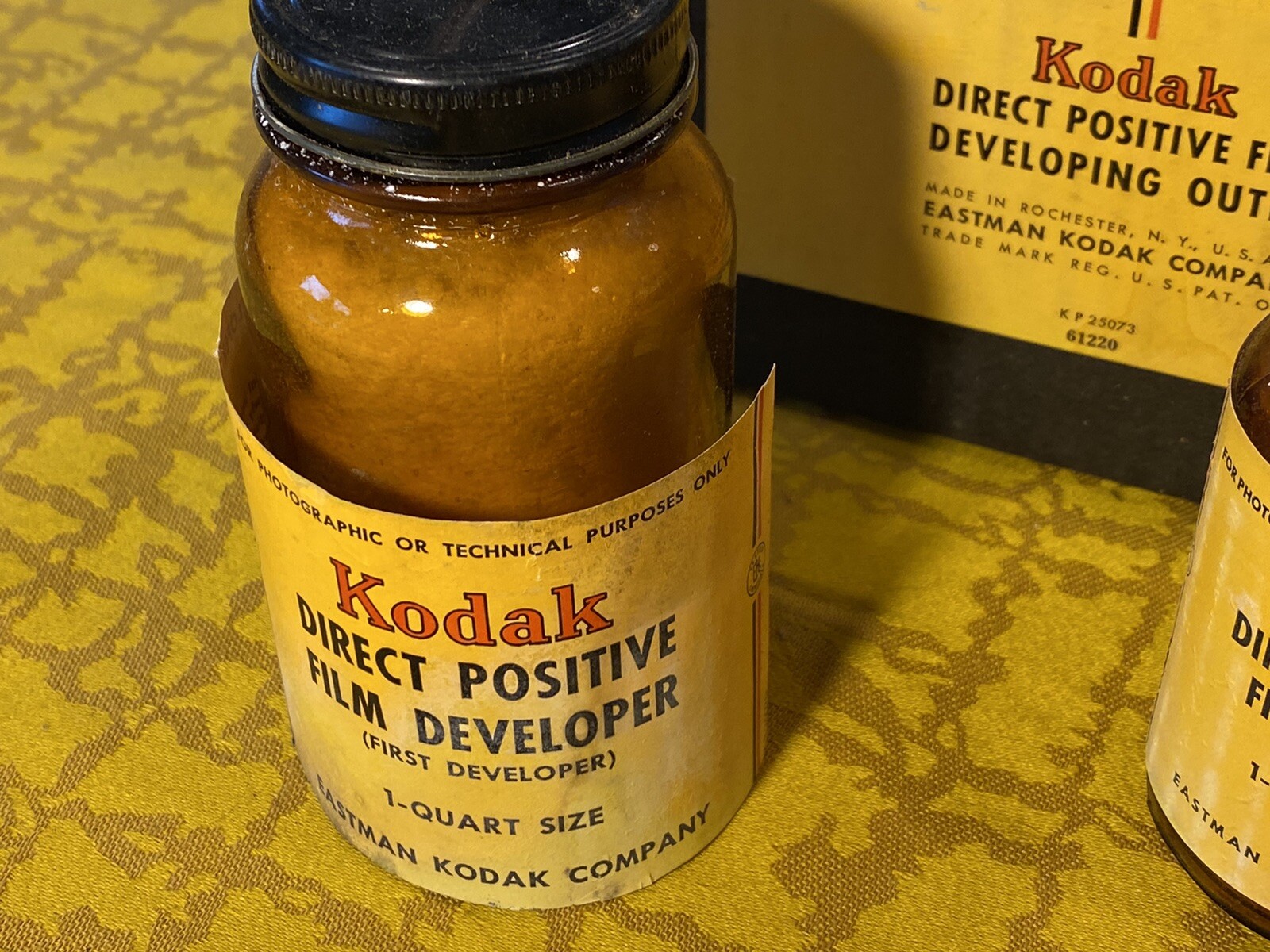 Antique Eastman Kodak Boxed Chemicals for Film Developing Great Display Pieces