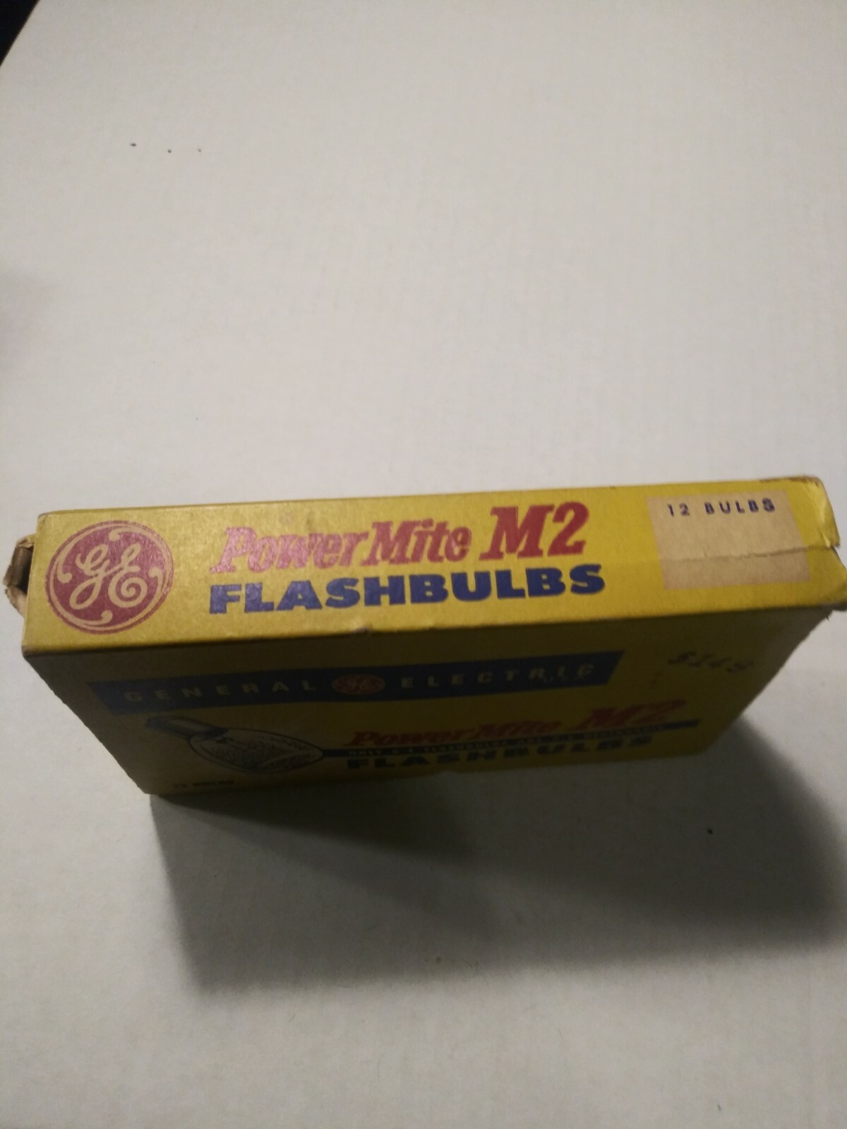 Vintage General Electric Power Mite M2 Flashbulbs 10 Bulbs & Box