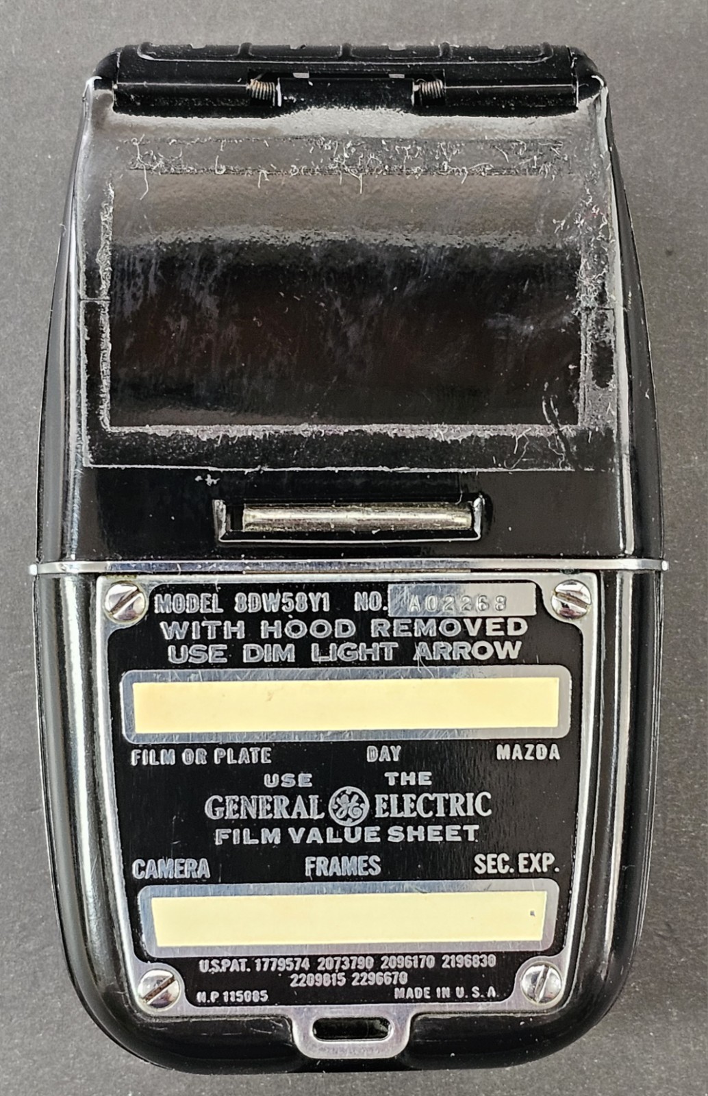 Vintage General Electric GE Light Values Exposure Meter with Leather Case