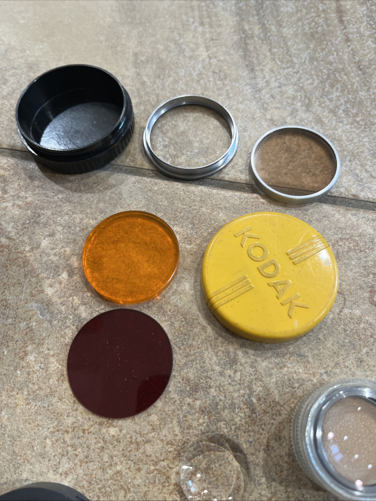 Vintage Kodak Adapter Ring Series V, Case Lens