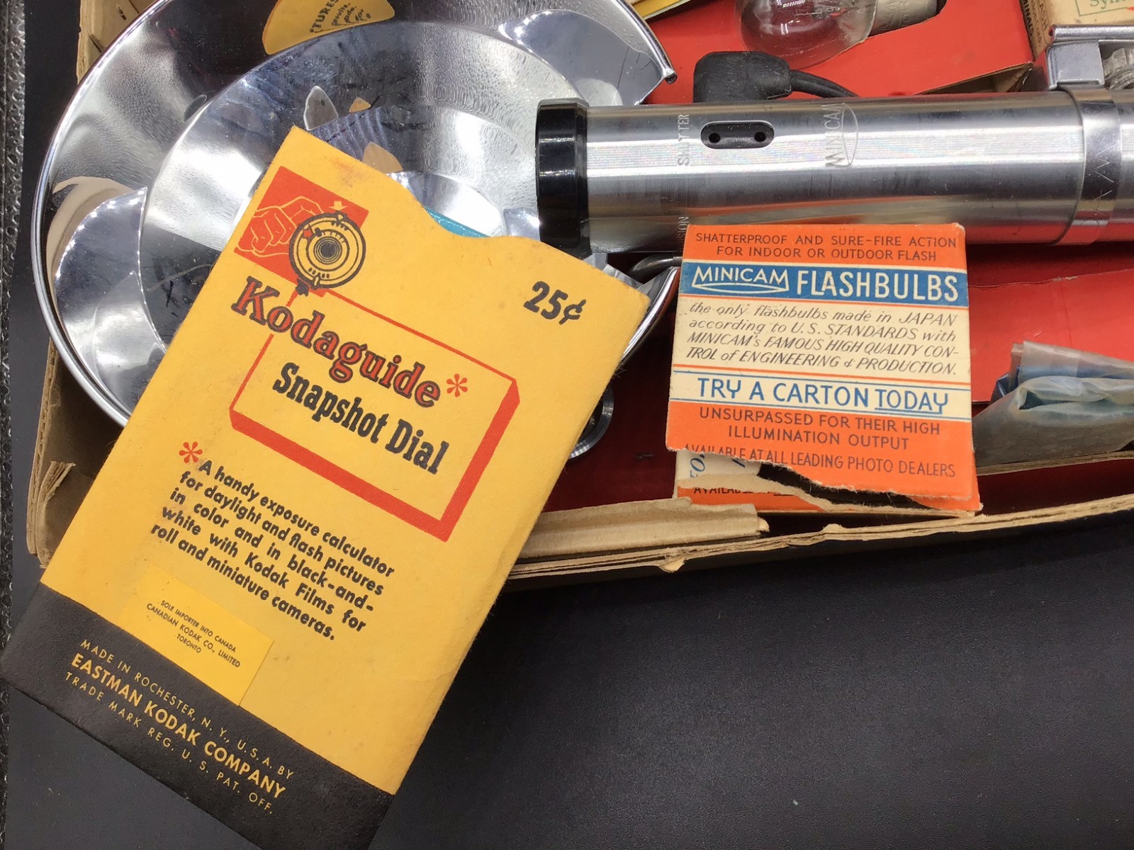 MINICAM SYNCHRON JUNIOR Flash-Unit 1950’s – in box