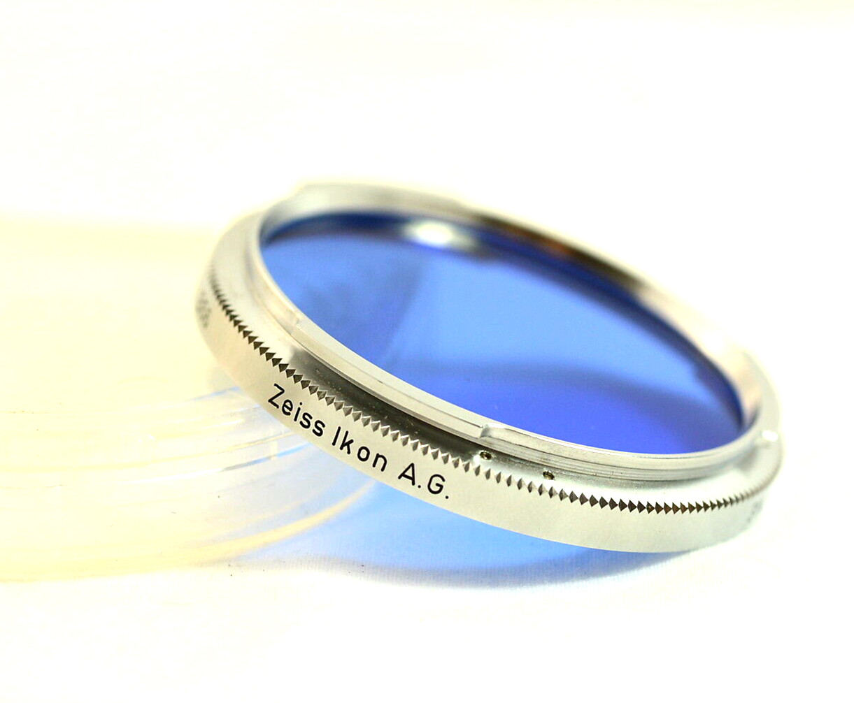 VINTAGE ZEISS IKON IKOLOR B 2X BLUE B56 314 CAMERA LENS FILTER (MINT)