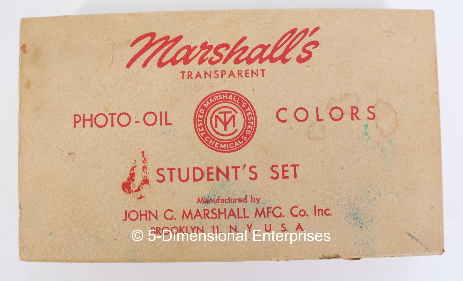 Vintage Marshall’s Photo-Oil Colors – Student Set In Box with Leaflets