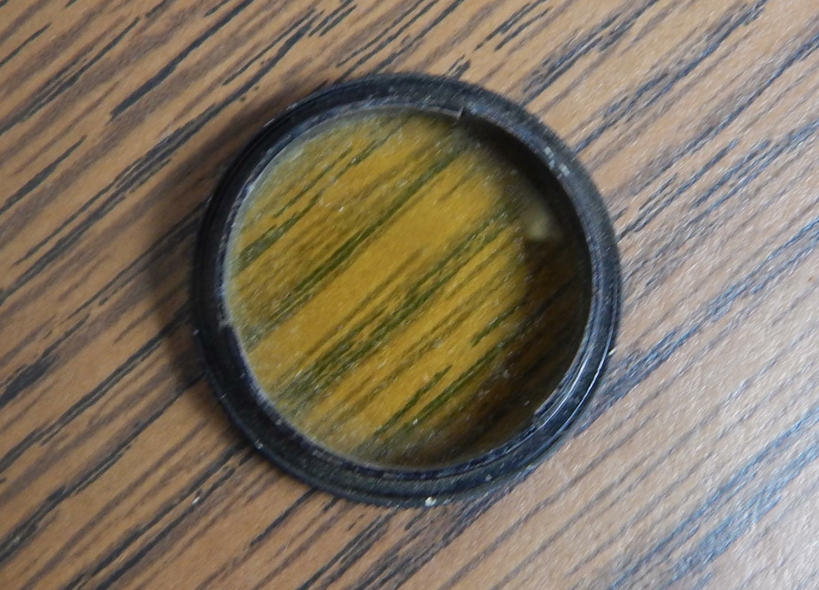 VTG AGFA Ansco 25.8mm Lt Yellow Filter w/Original Metal Tin EUC / FREE SHIPPING
