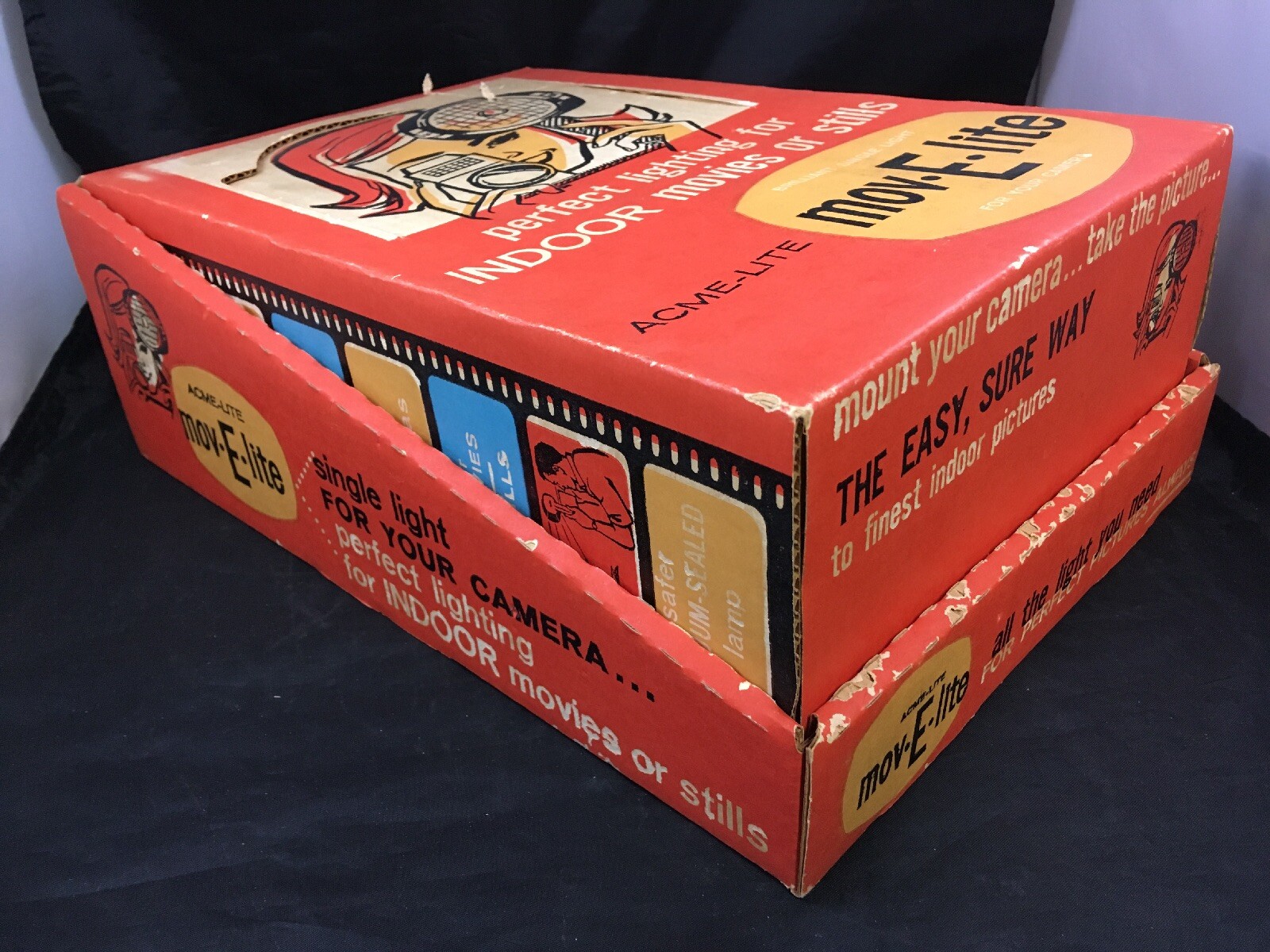 Acme Lite Mov-E-Lite Original Vintage Mounted Camera Light NOS in Package