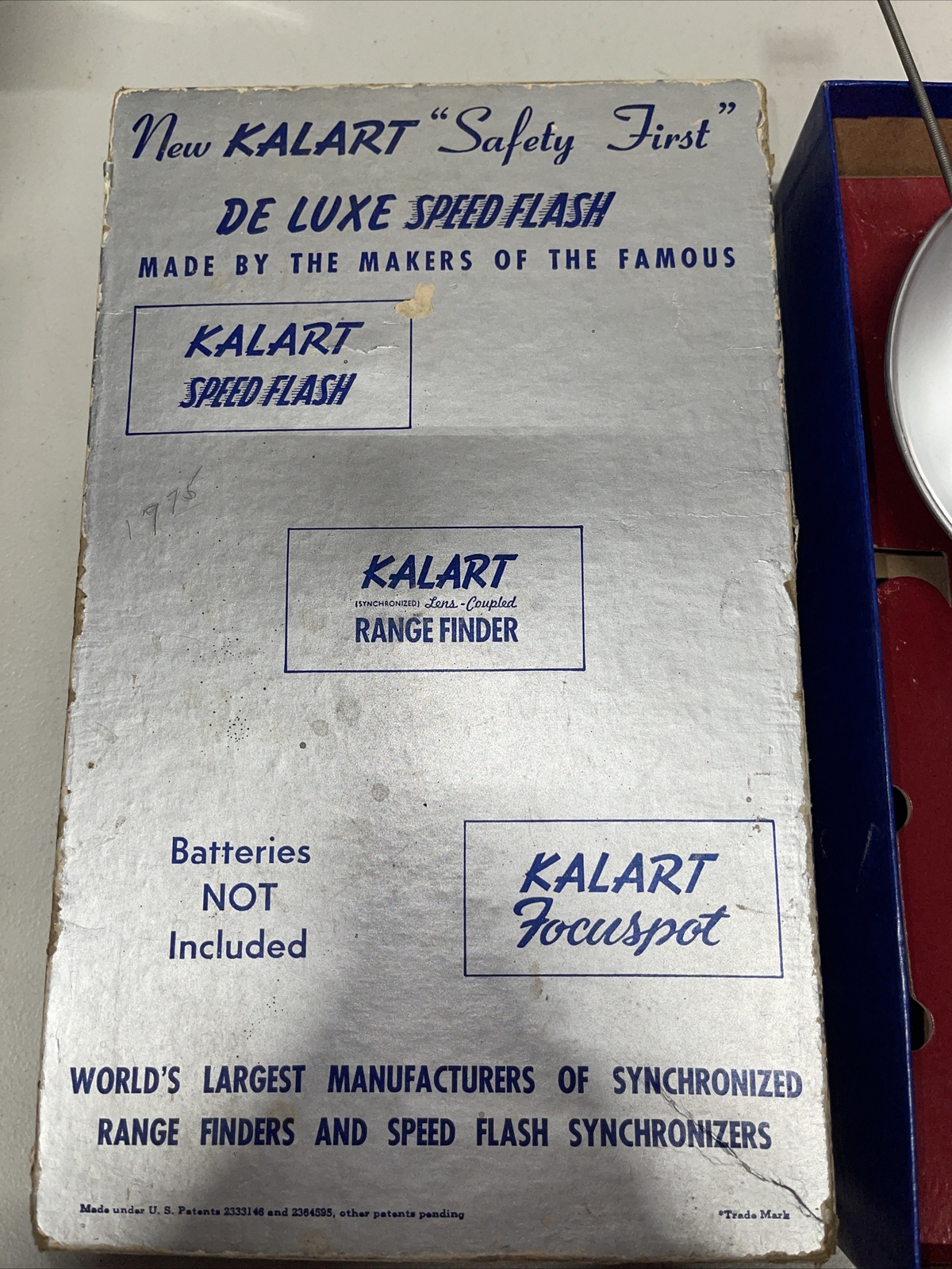 Kalart Speed Flash Safety First De Luxe Compak Original Box 1950’s