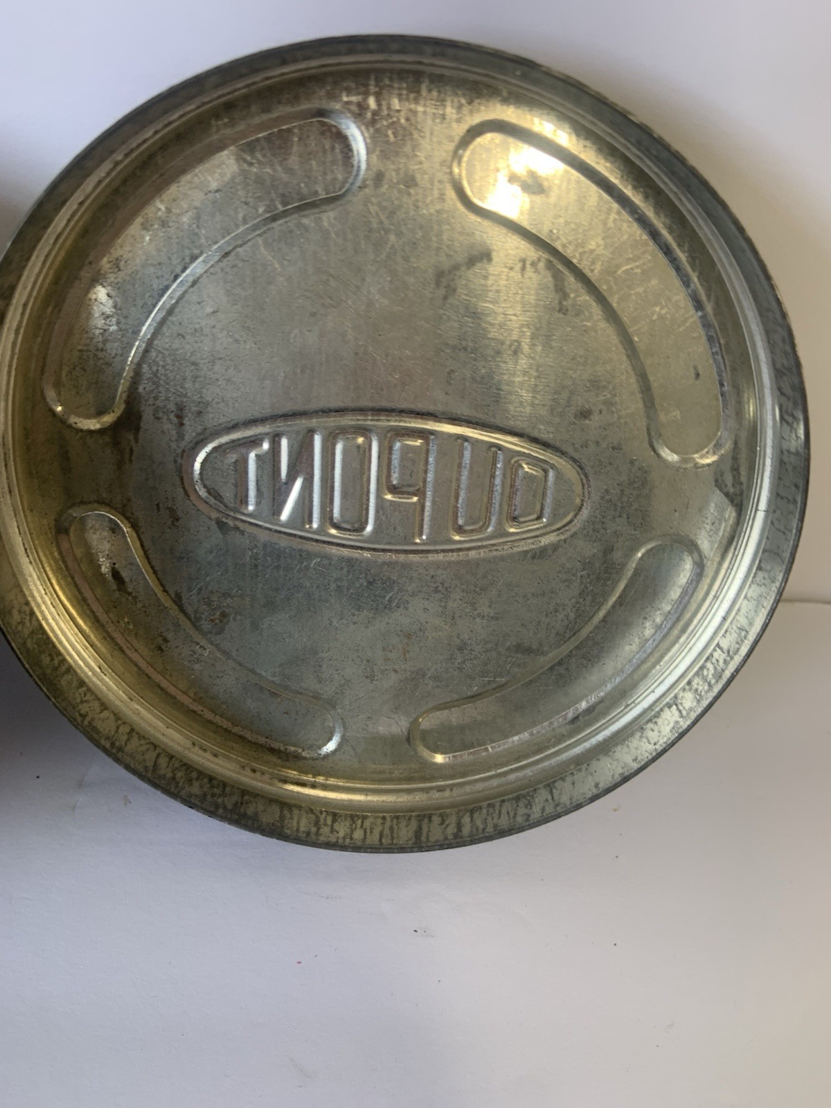 Vintage Early 1900’S DUPONT Movie Film Motion Picture Can Tin w/Antique Buttons