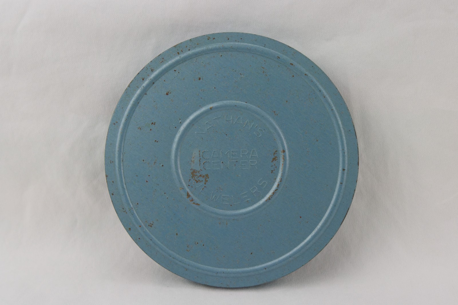 Nathan Jewelers Film Reel Can, 50’s / 60’s