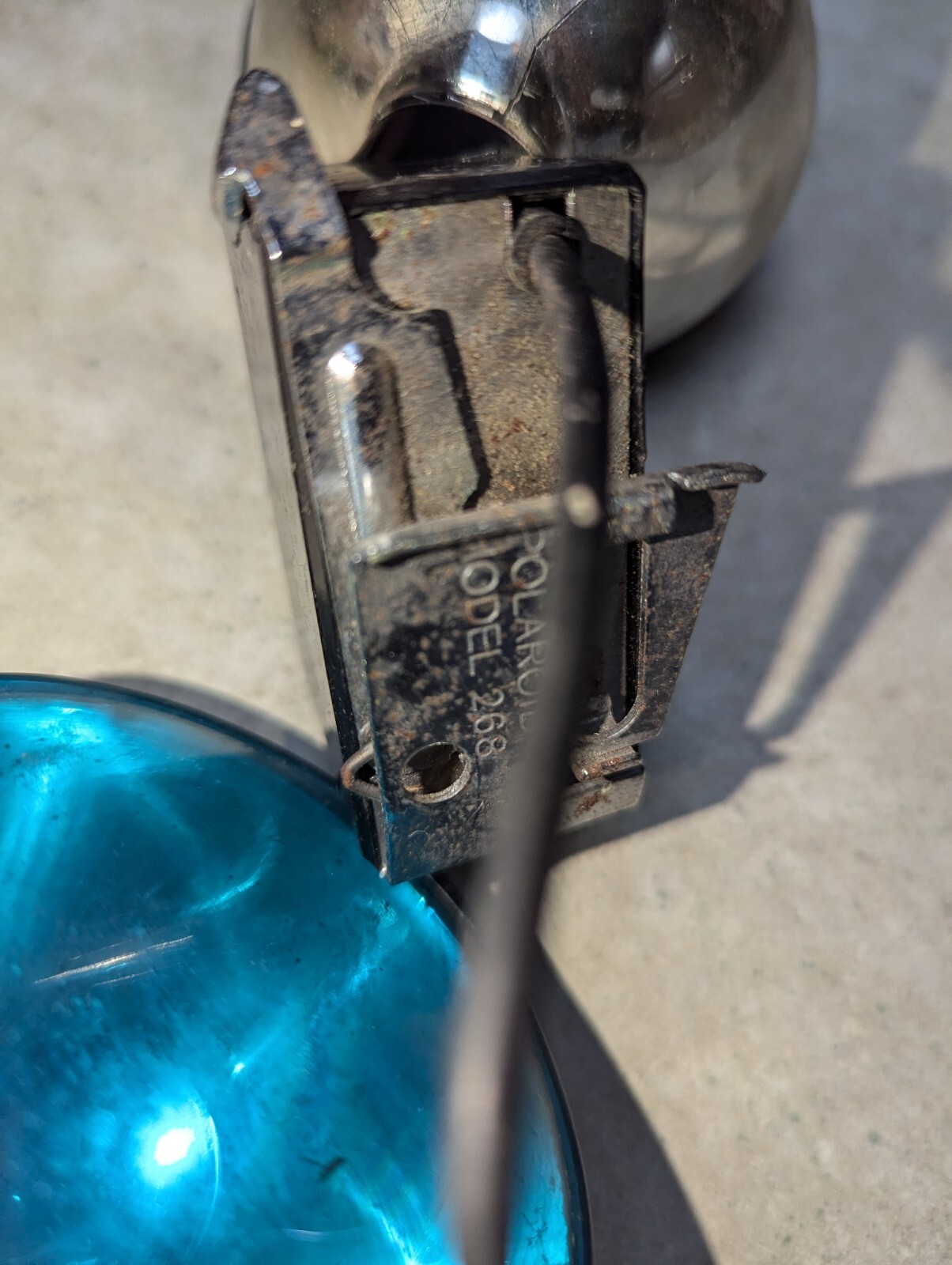Set Of 2 Vtg Polaroid Model 268 Flash Attachment Blue Filter Plug In,Untested