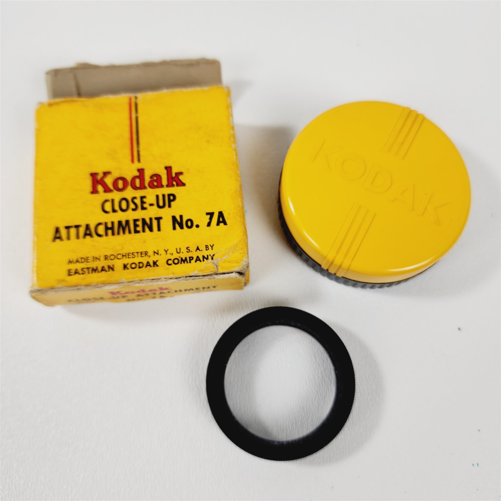3 Vintage Kodak Camera Accessories No 7A Close-Up Attachment Bower T-Mount T-EOS