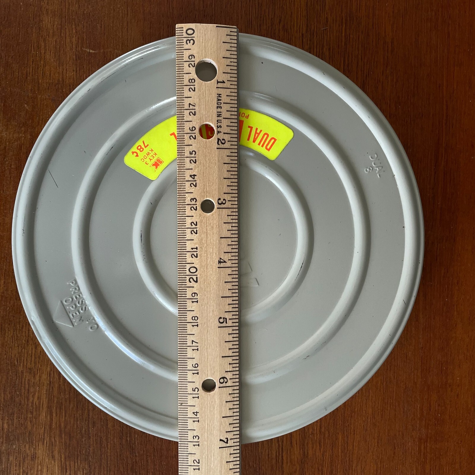 7 inch 400 Foot KMART Brand Dual 8mm Film Canister with Reel