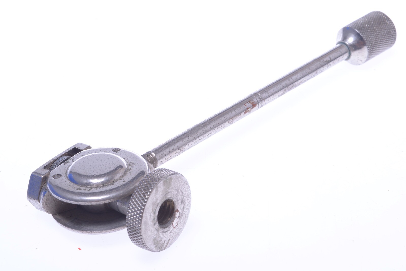 ✅ ANTIQUE 2 WAY SMALL BALL & SOCKET TRIPOD HEAD FOR 35MM NICKEL PLATED 64