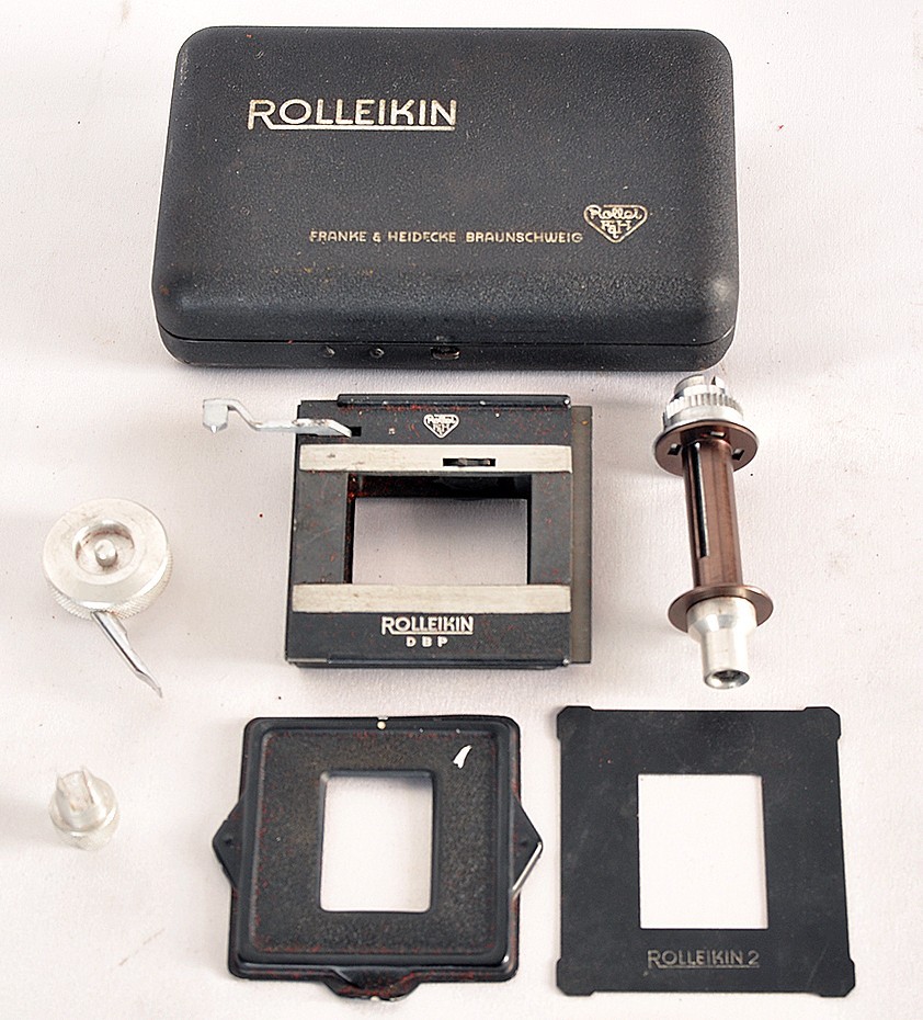 Rollei Rolleiflex TLR Rolleikin 35mm Film Adapter Conversion Kit In Hard Case(c)