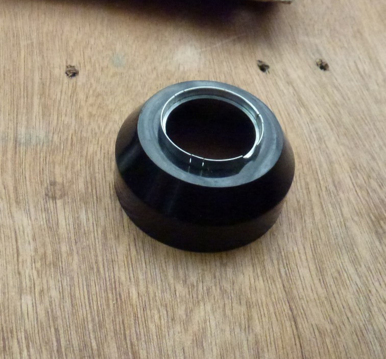 28mm push fit slip on lens hood plated brass mount plastic front uk made