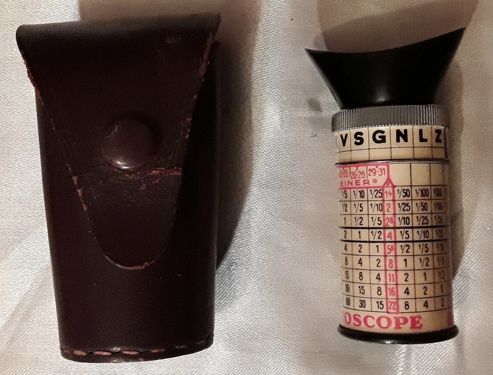 DREM INSTOSCOPE SCHEINER Extinction Meter with Leather Case – Made In Austria