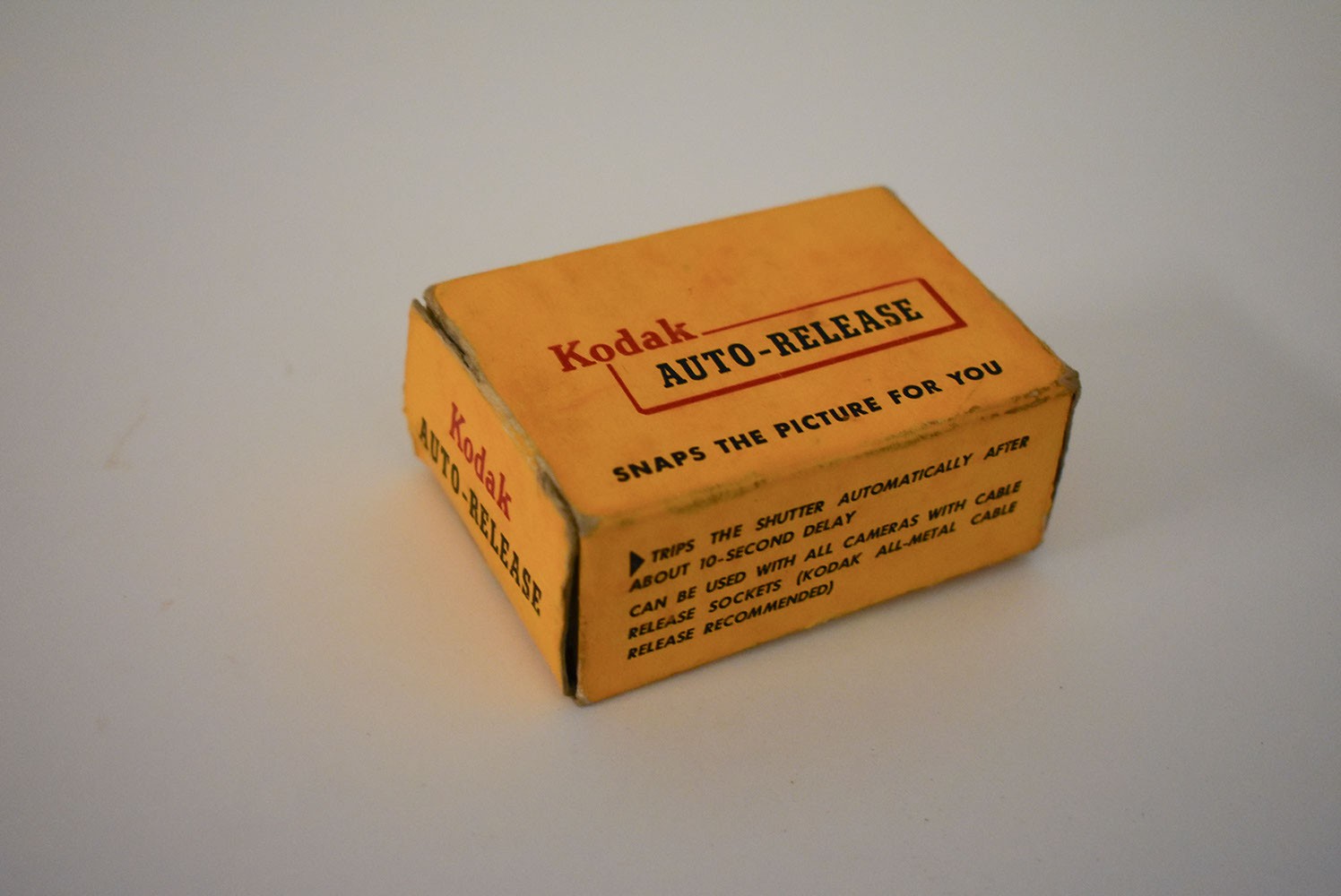 vintage Kodak Auto-Release camera unit designed for self-timer photography