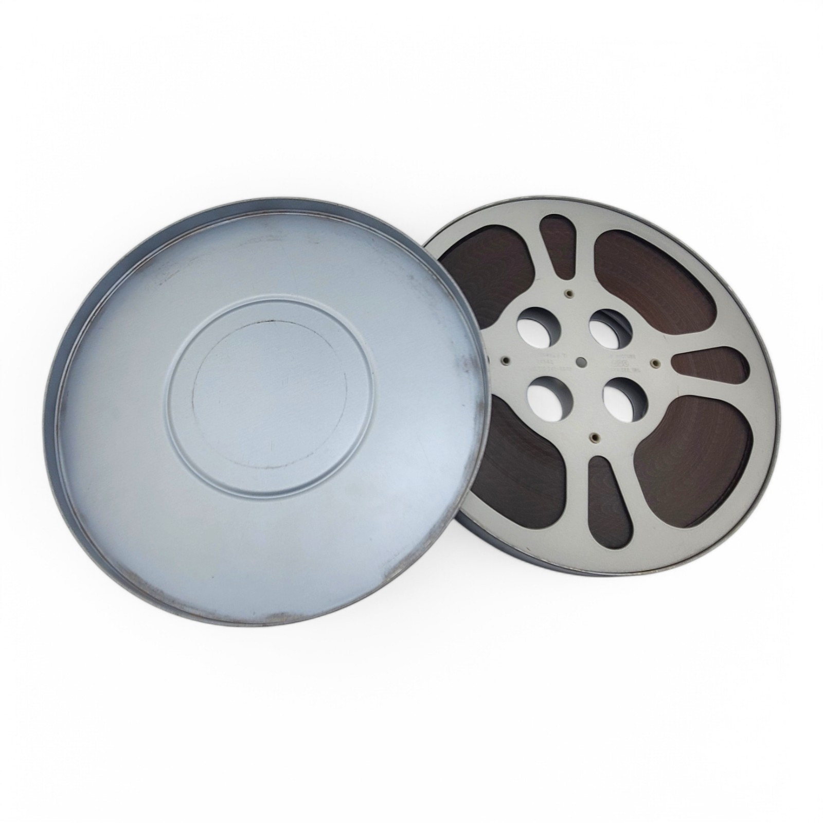 Vintage Film MPE Motion Picture Reel Case Canister Movie Film Box 10″ Life On Th