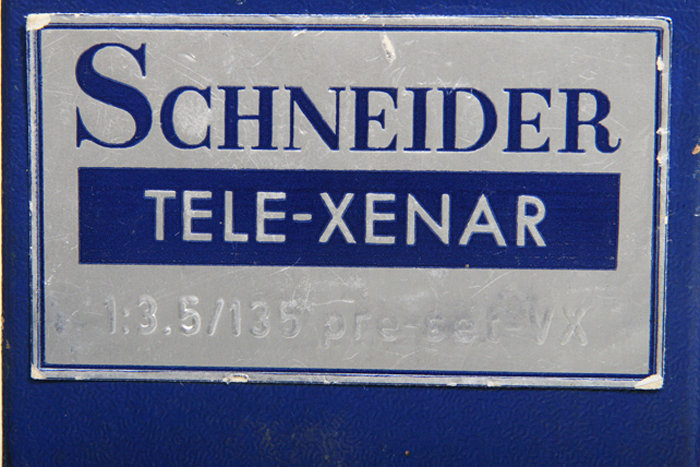 Schneider Tele-Xenar 135mm f/3.5 lens, Exakta Mount, original box