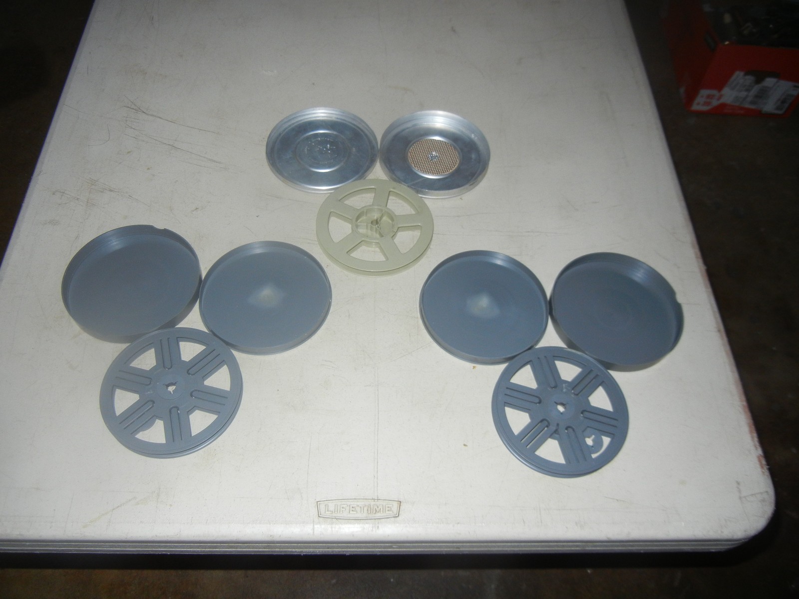 Vintage 8mm Film Storage Cannisters – Two Plastic – One Metal – 5″