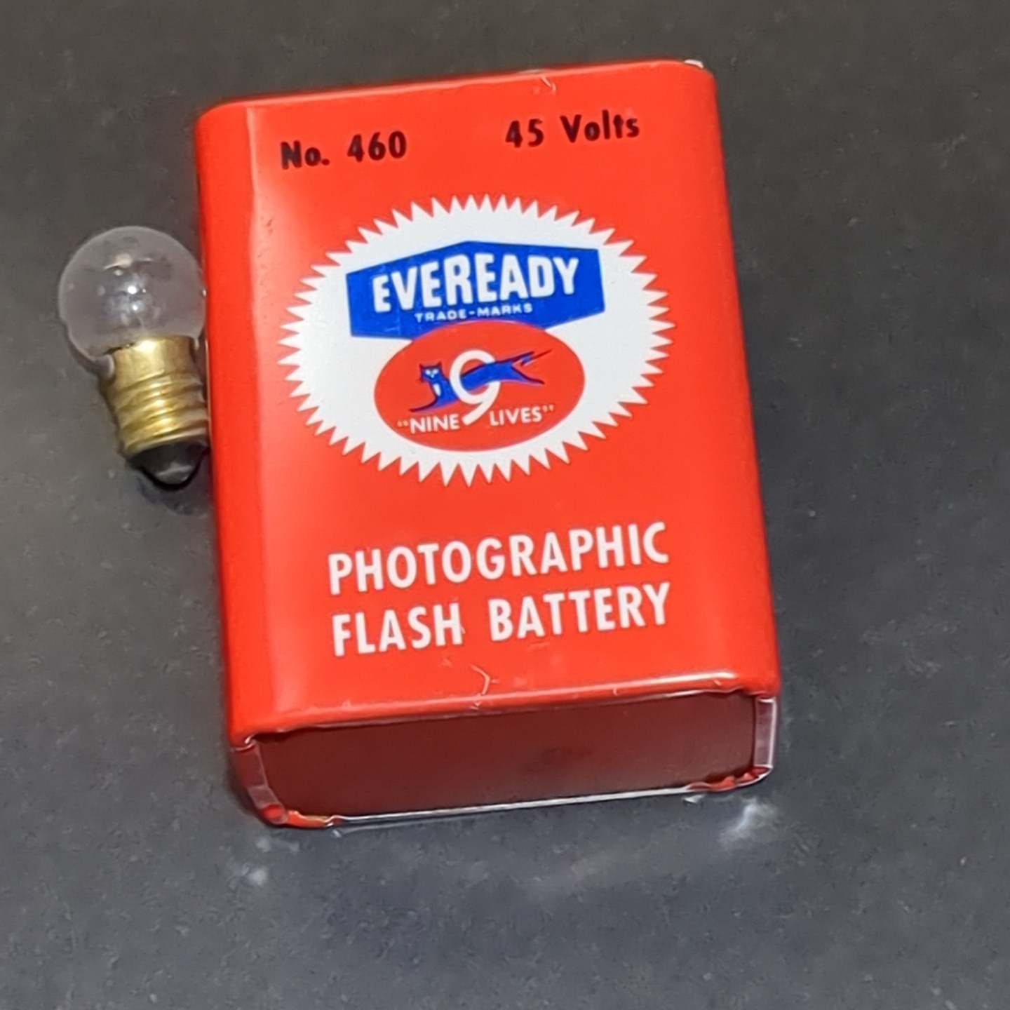 Vintage EverReady Photo Flash Kit Box No. 460K Wink Light Battery & Bulb NOS