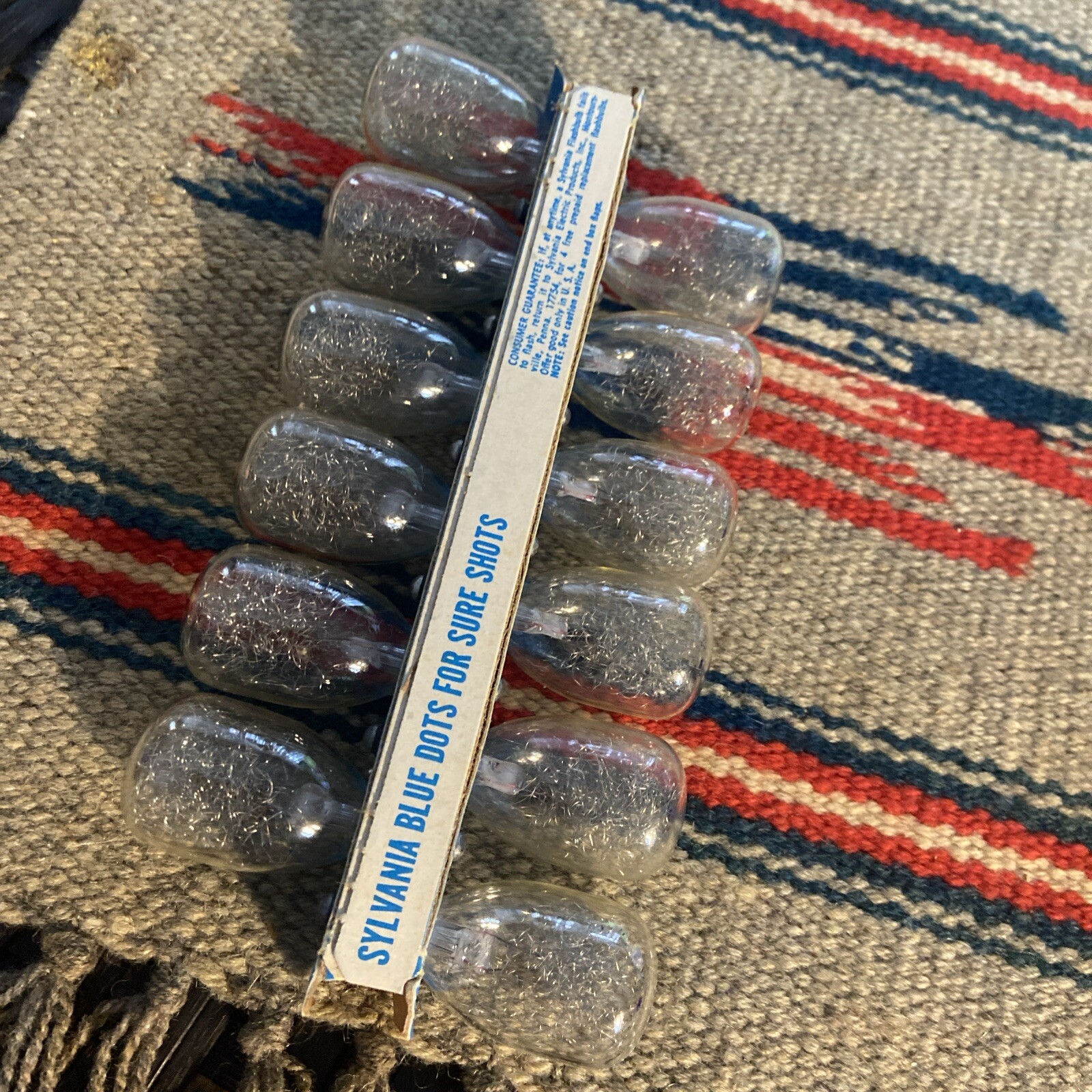 Vintage Sylvania M3 Blue Dot Clear M3 Flashbulbs NOS. 12 Bulbs