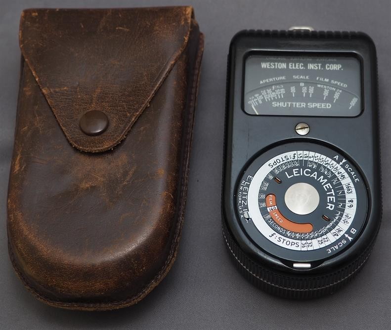 E. Leitz N.Y. Leicameter by Weston Model 715 w/ Case – RARE [SL] 4 photos
