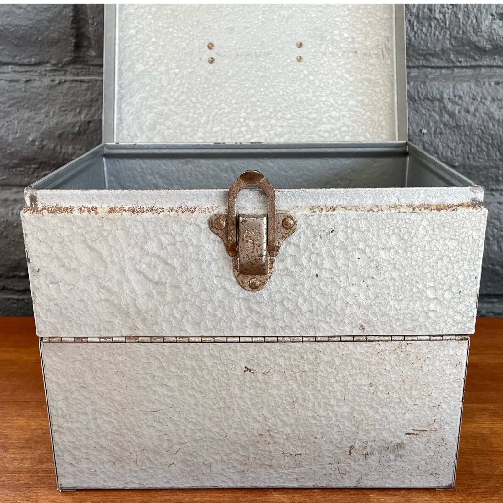 Heavily Rusted Vintage Metal 12 slot 8mm Film Box