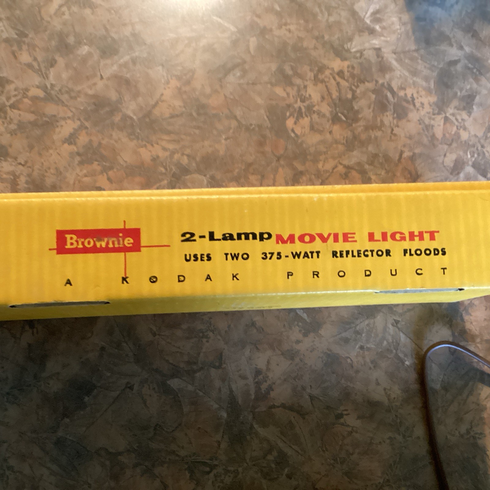 Kodak Brownie 2 Lamp Movie Light Model 1 Vintage Tested Works With Box, Made USA