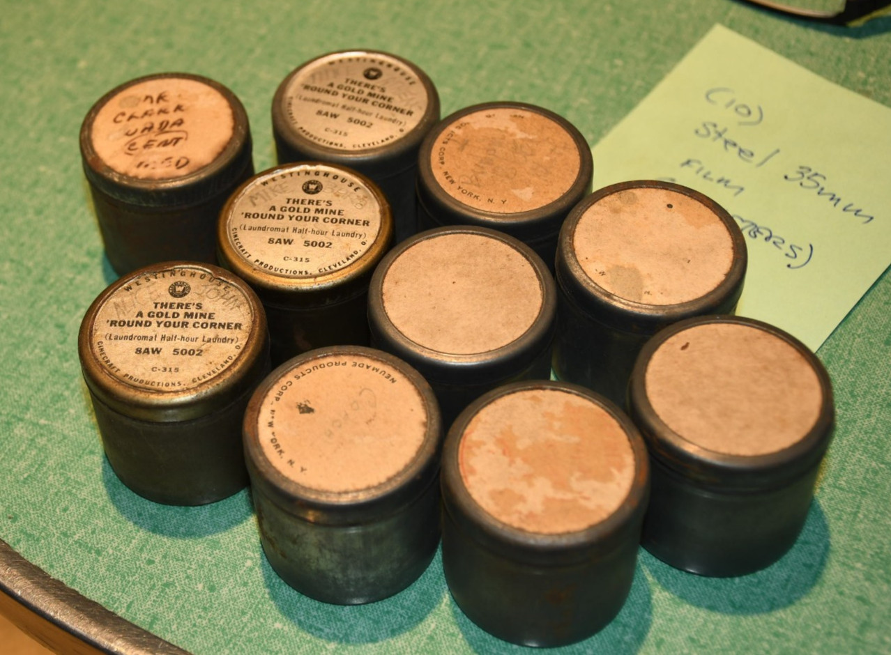 (10) Vintage 35mm Metal Film Canisters Steel #10