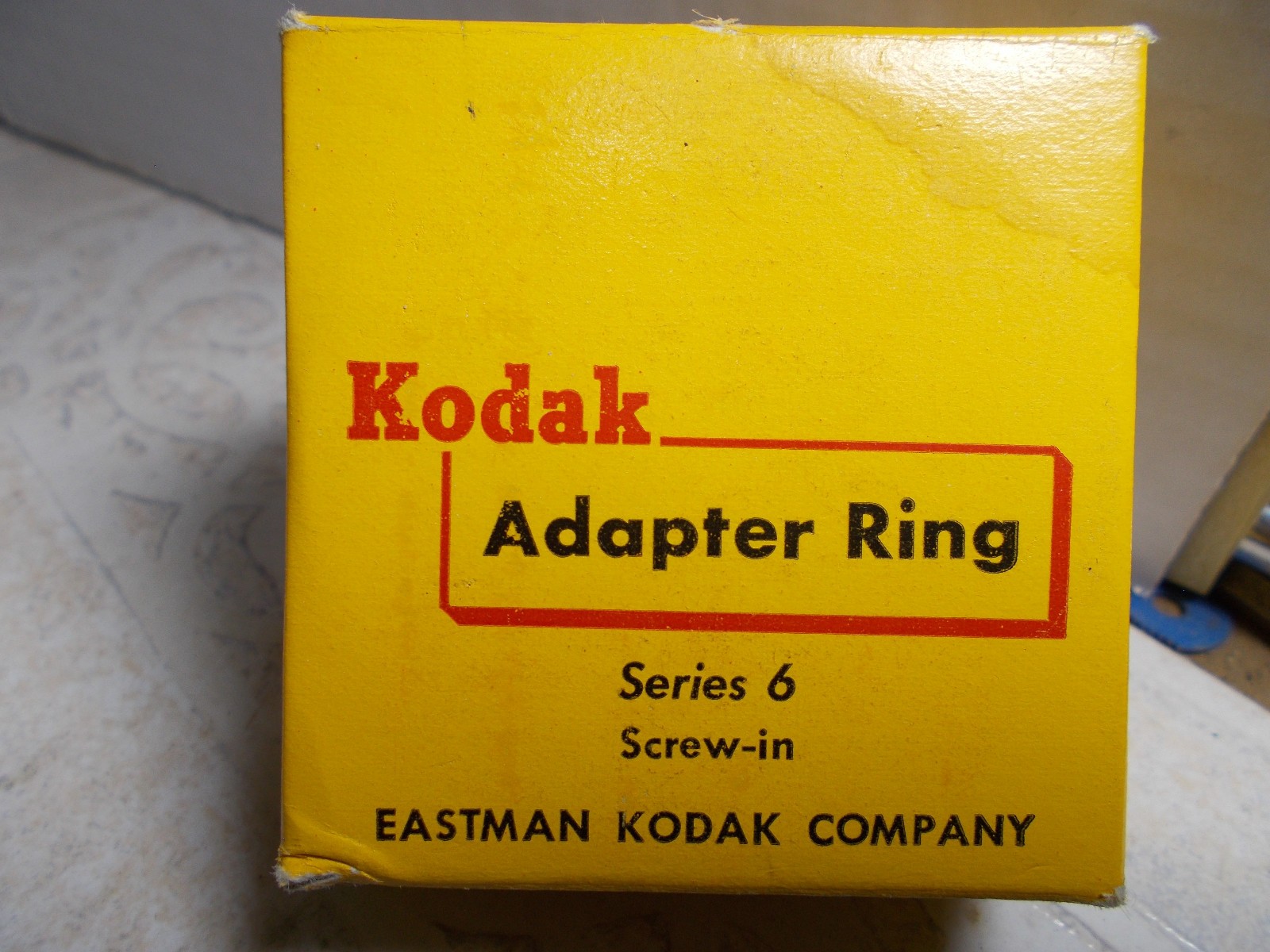 Vintage Kodak 1-3/4″ Series 6 Adapter Ring Screw in Original Box