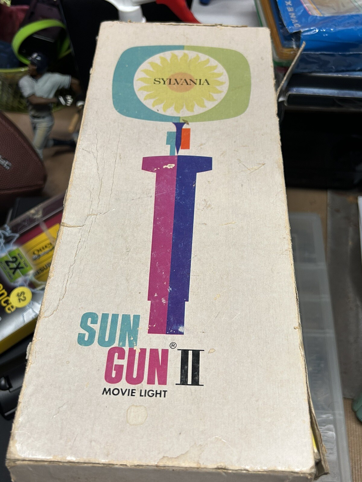 Sun Gun II 2 Movie Light Sylvania SG-55 Vintage with Box (#00u)