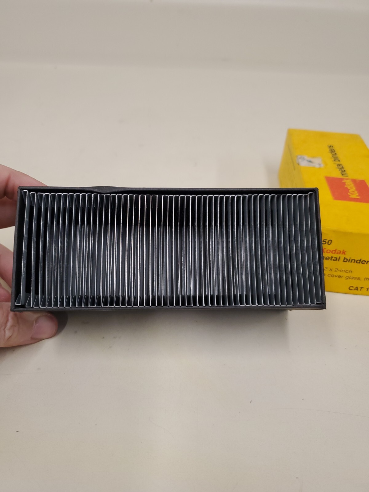 Kodak Metal Binders for Slide Cover Glass 2″x 2″ Thin Box of 50. GD4